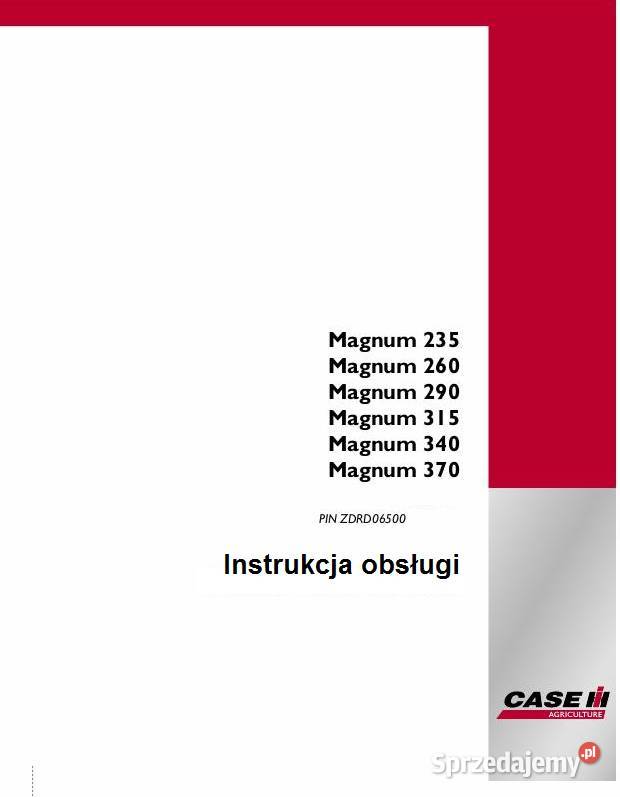 Case IH Magnum 235 260 290 315 340 370 Szamotuły