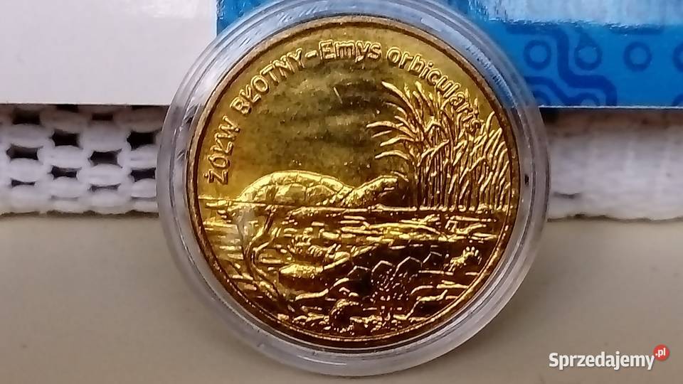 Moneta 2 2002 r Żółw błotnySeria Zwierzęta Mosina