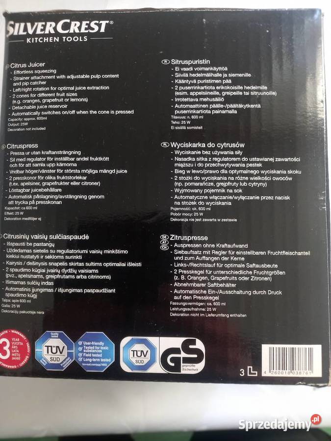 Nowa wyciskarka do cytrusów Kraków