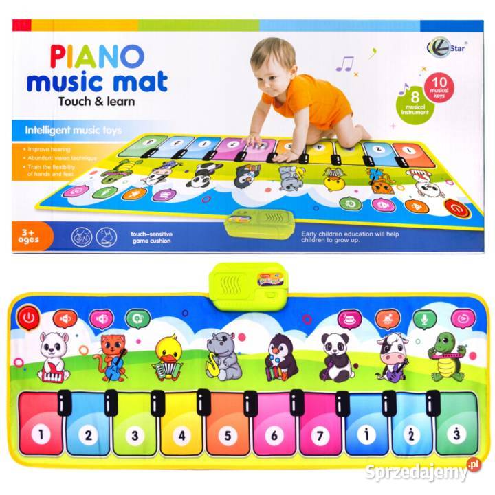 Inteligentna mata muzyczna do tańczenia piano Edukacyjne Poznań