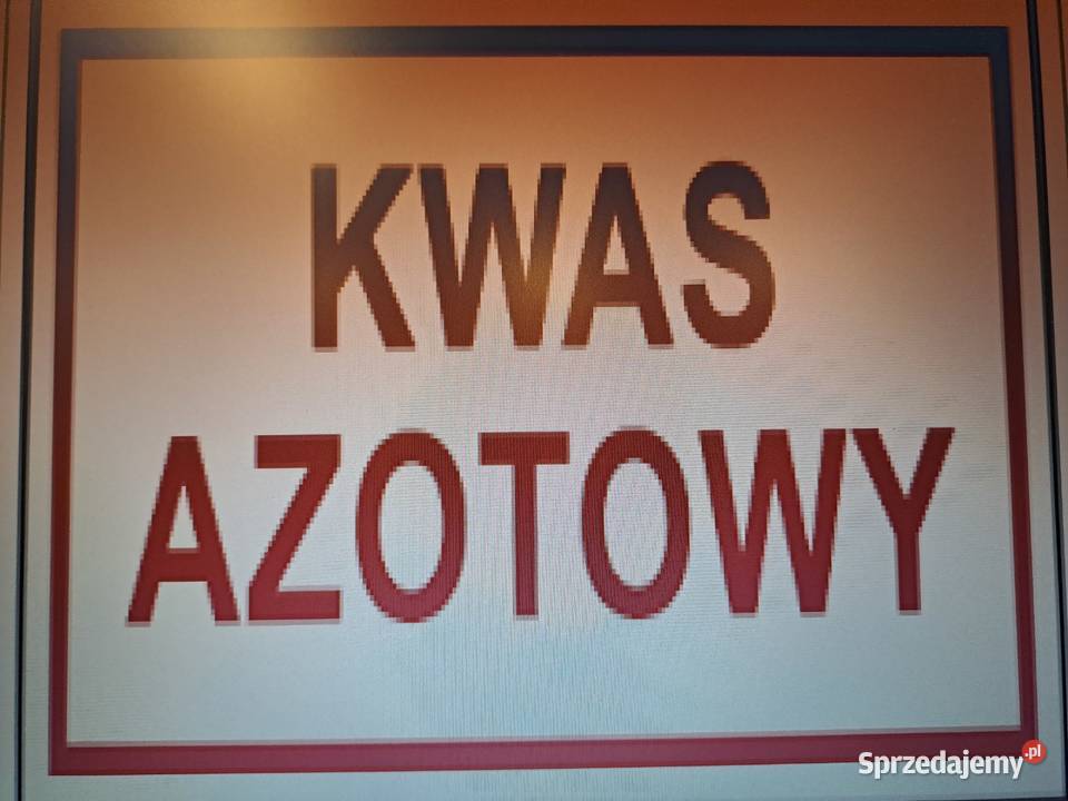 KWAS AZOTOWY zakwaszania wody i czyszczenia opak Kozłów Biskupi