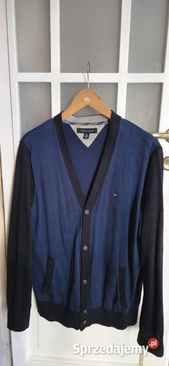 Ralph lauren L sweter kobaltowy kardigan bawełna Rozmiar L