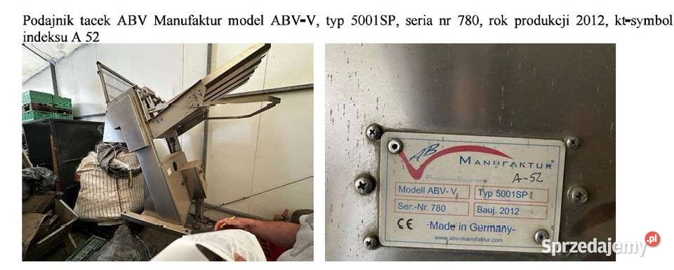 Syndyk sprzeda ruchomości Obrażejowice