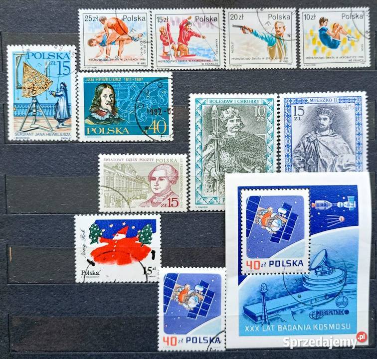 Znaczki polskie niekompletny rocznik 1987 Kolekcje