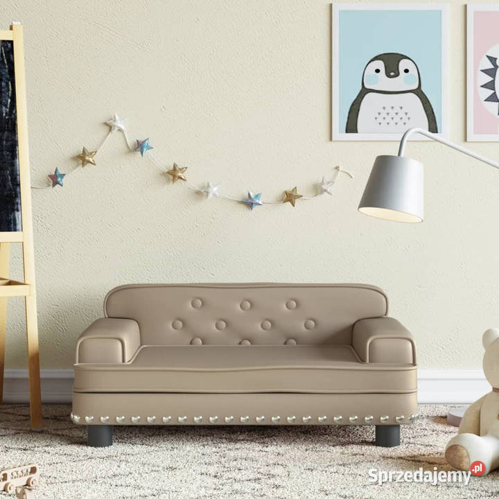 Sofa dzieci cappuccino 70x45x30 sztuczna skóra Meble mazowieckie Warszawa