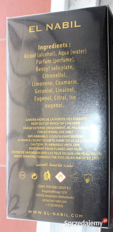 Woda perfumowana EL NABIL Musc Code kujawsko-pomorskie