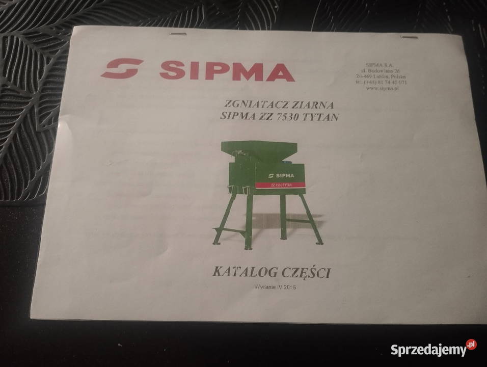 Rozdrabniacz gniotownik do zboża