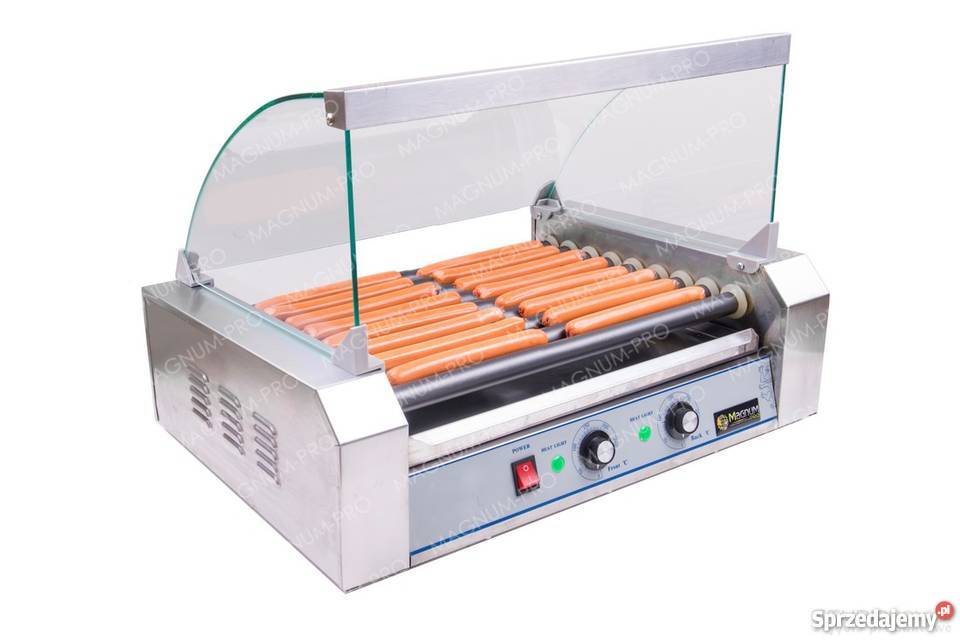 TEFLONOWY PODGRZEWACZ ROLKOWY DO PAROWEK HOTDOG Gastronomia Poczesna