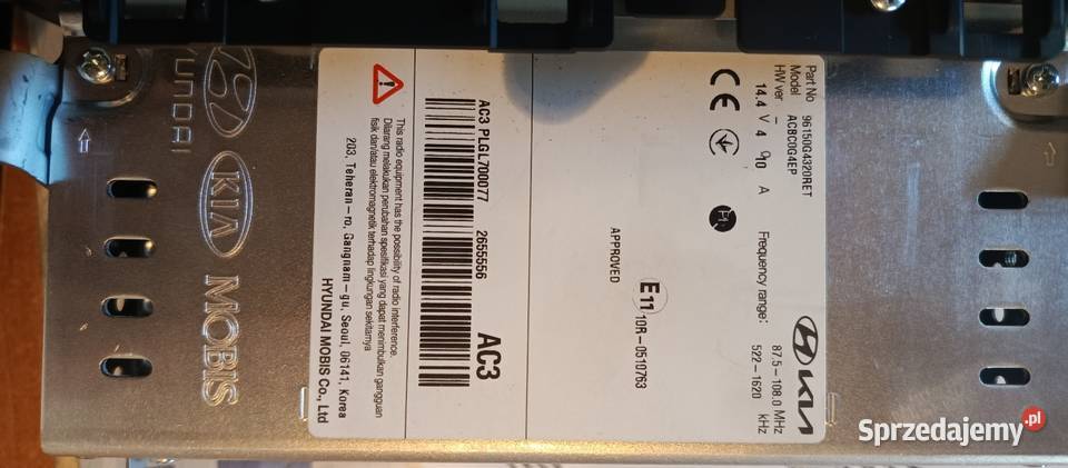 Radio Hyundai i 30 Dąbrowa Górnicza