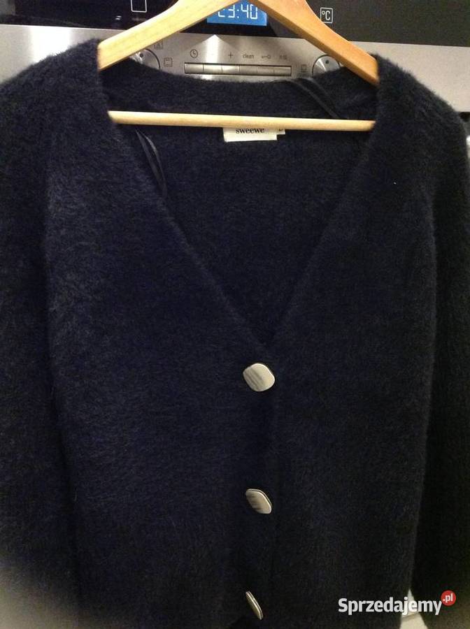 Czarny Sweter Rozpinany Damski SWEEW L NOWY Rozmiar 40(L) Swetry i golfy Nowa Sól