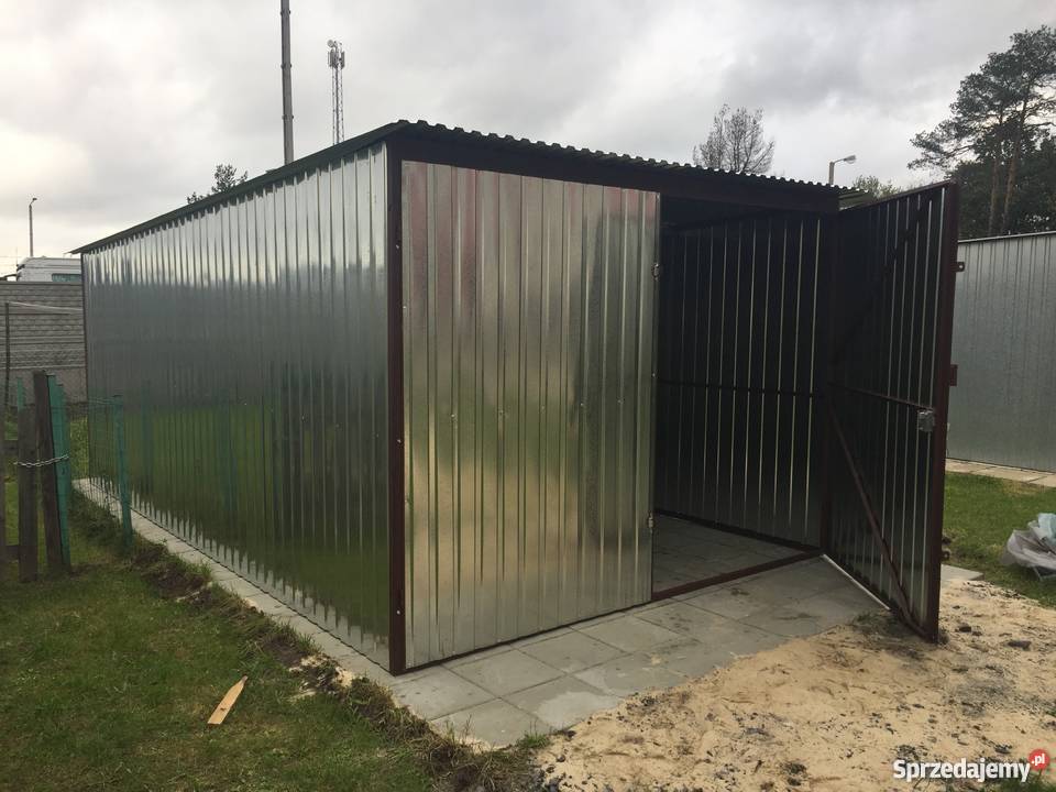 GARAŻE BLASZANE 3x5m ocynk TRANSPORT I MONTAŻ 106zł/m2 lubelskie