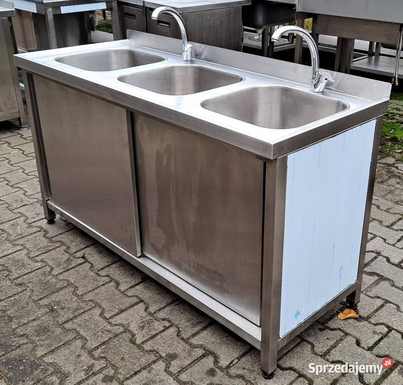 Zlew 3 Komorowy z Szafką Drzwi Suwane 1506085 Nowe Skalmierzyce