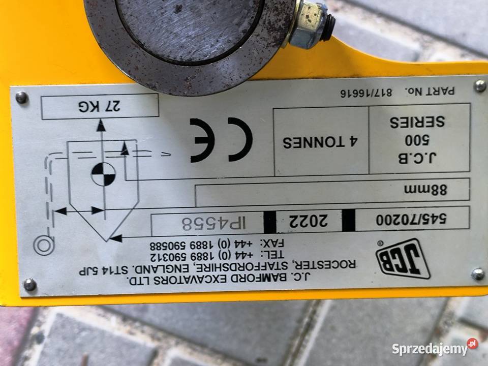 Oryginalny Hak zawiesie JCB 4 tony ładowarka Przygodziczki