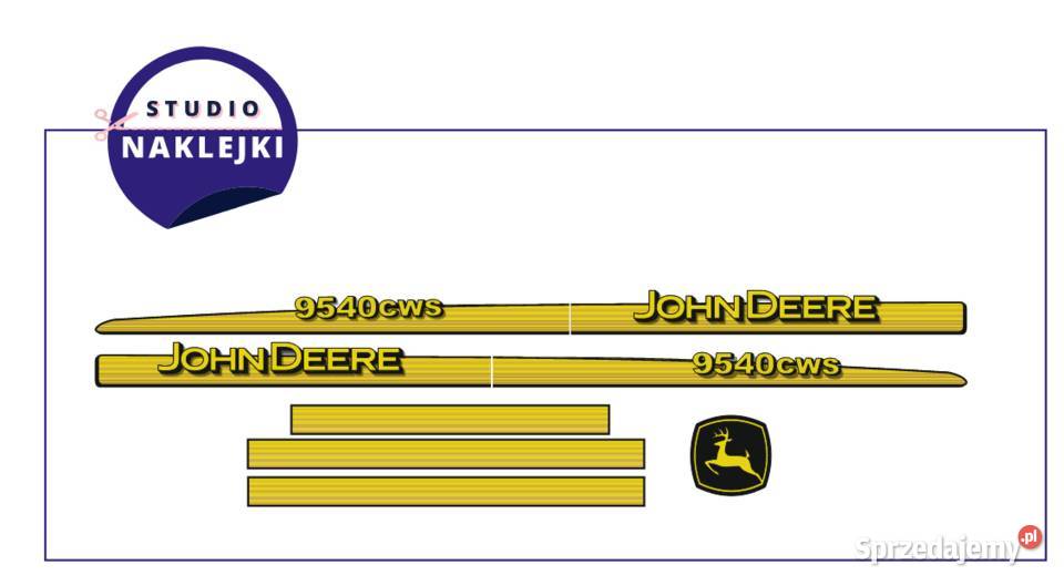 Naklejki kombajn John Deere 9540cws Nalepki Łagów sprzedam