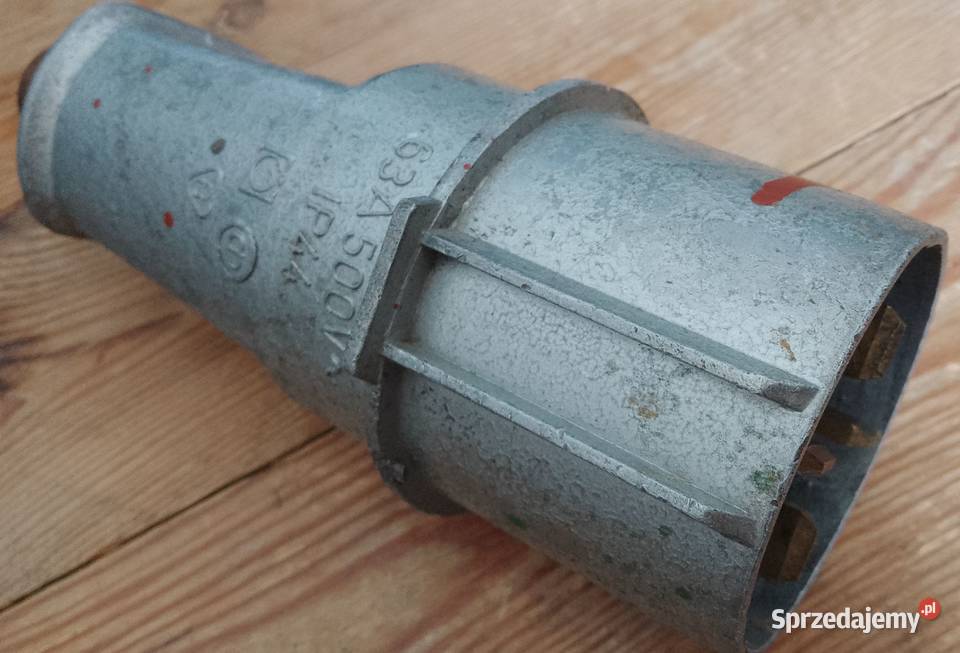 Wtyczka siłowa aluminiowa 63A 500V 4P IP44 Olsztyn sprzedam