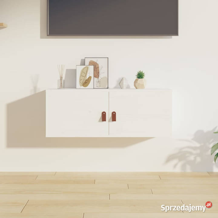 Szafka ścienna biała 80x30x30 lite drewno mazowieckie Warszawa