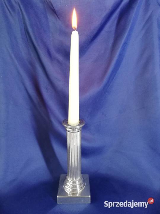 świecznik plater srebrny lubelskie Lublin