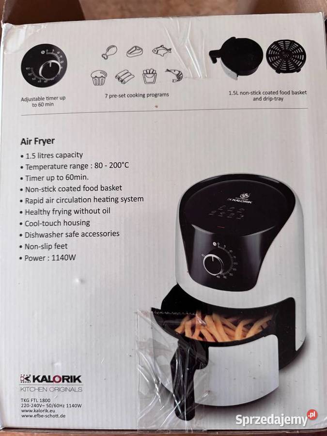 FRYTKOWNICA BEZTŁUSZCZOWA 15L KALORIK TKG FTL Wiązowna