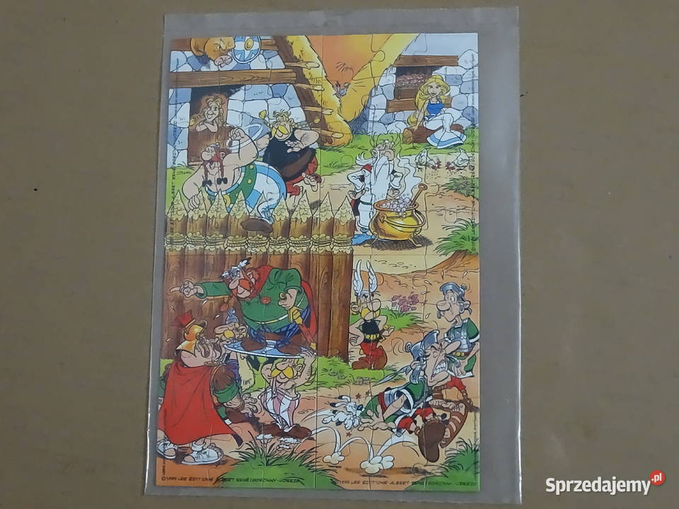 Retro Obrazek Puzzle Asterix i Obelix 1999 Biłgoraj
