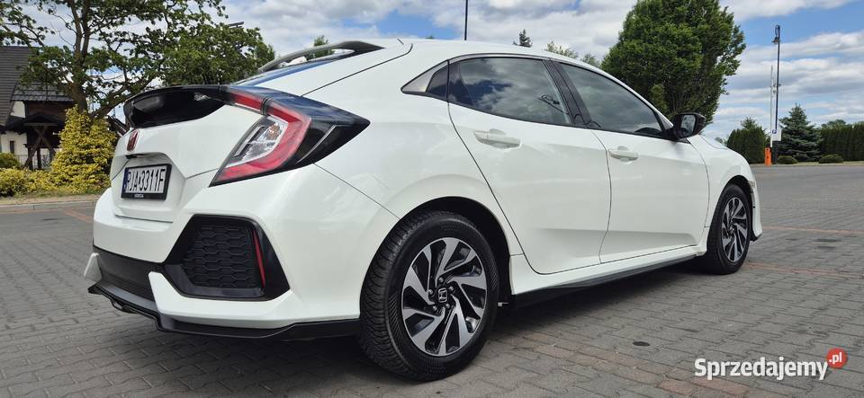 HONDA CIVIC X 10 TURBO 2017r STAN IDEALNY BIAŁA kamera cofania Civic Jarosław