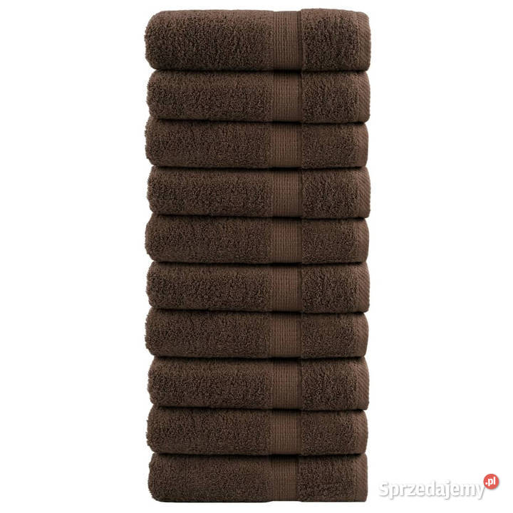 Ręczniki premium SOLUND 10 brązowe 50x100