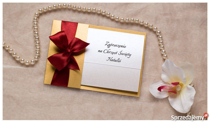 Zaproszenia na chrzest