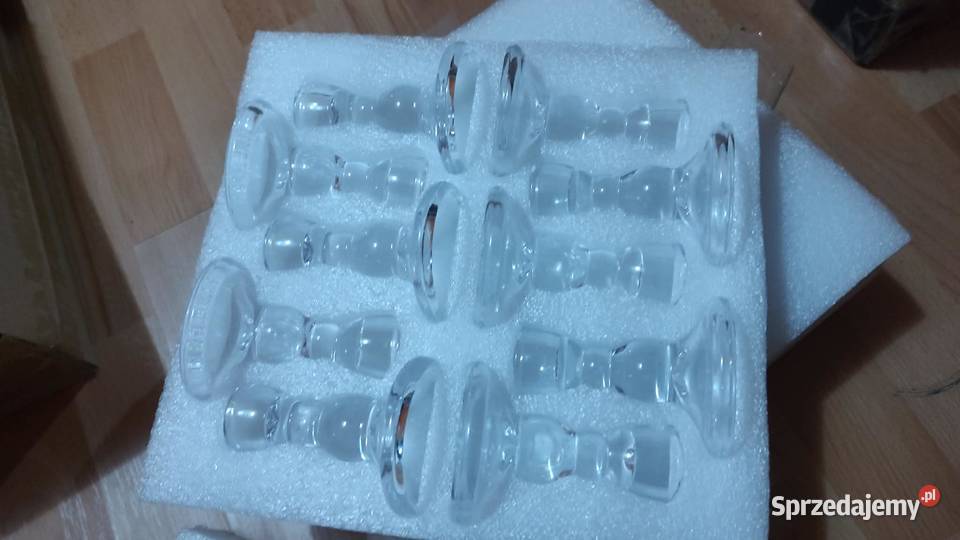 Świecznik szklany przezroczysty Dom i Ogród wielkopolskie