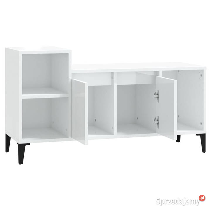 Szafka pod TV wysoki połysk biała 100x35x55 Warszawa