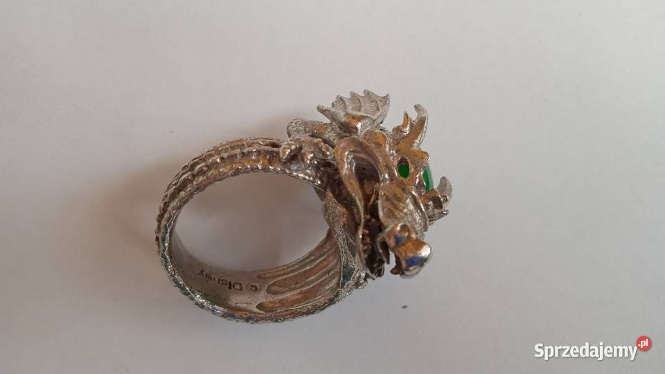 Pierścień z głową smoka sygnet Warszawa sprzedam