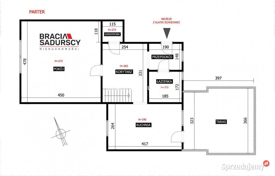 Mieszkanie Kraków 7234m2 2pok Liczba pokoi 2