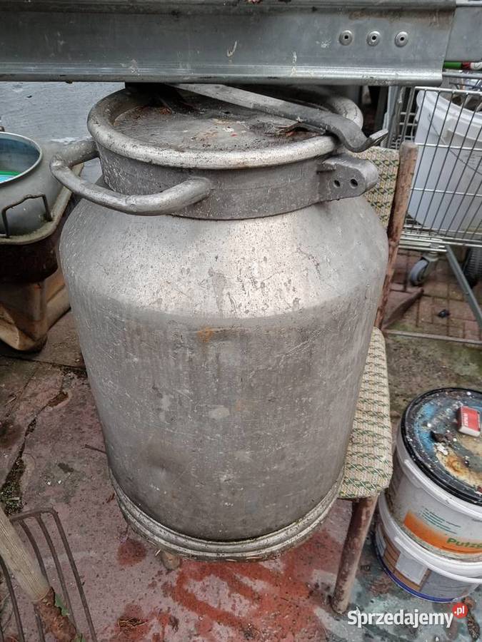 Duża KANKA MLEKO ALUMINIUM CCCP Poznań