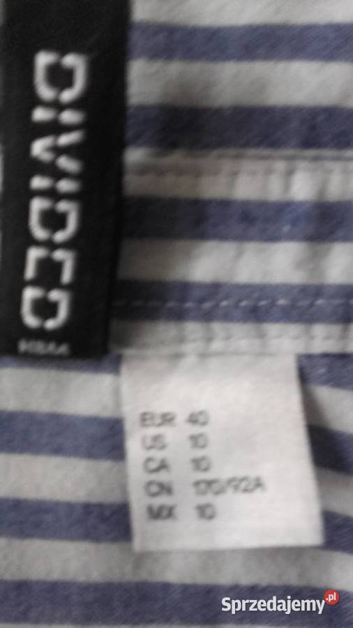 MARKOWA BAWEŁNIANA KOSZULA ROZPINANA r 40