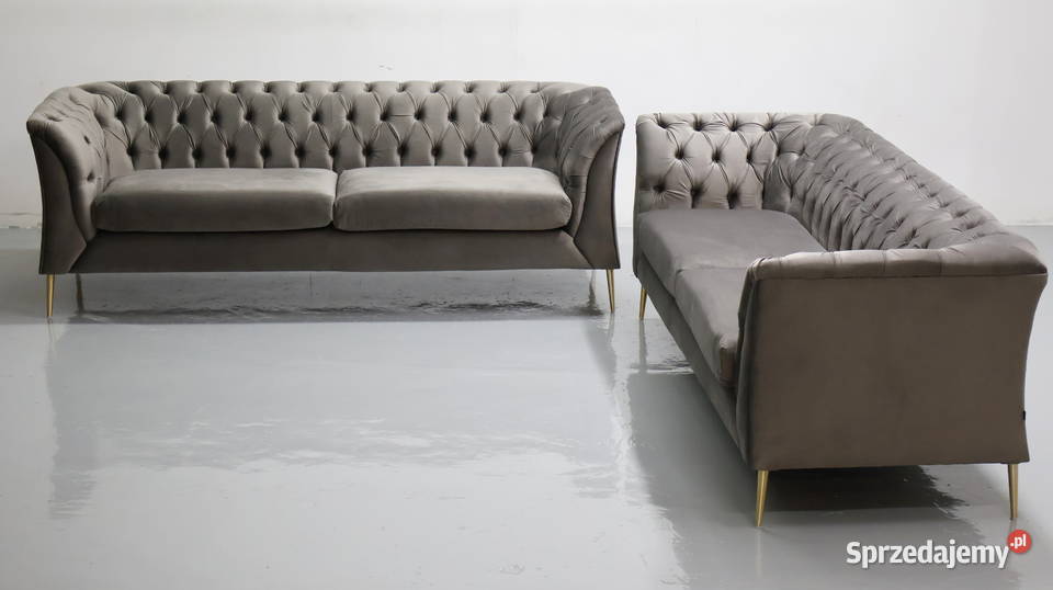 TBB DESIGN WIELKA SOFA 22 kanapa taupe welur Poznań sprzedam