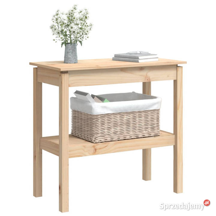 Stolik konsolowy 80x40x75 lite drewno sosnowe Warszawa