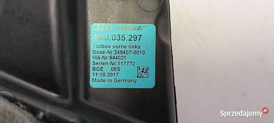 GŁOŚNIK AUDI Q7 II 4M 4M0035297 kujawsko-pomorskie