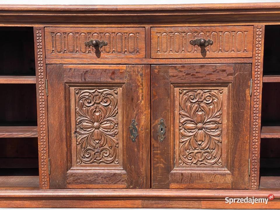 Rustykalna konsola szafka komoda dębowa lite Konsole Gryfice