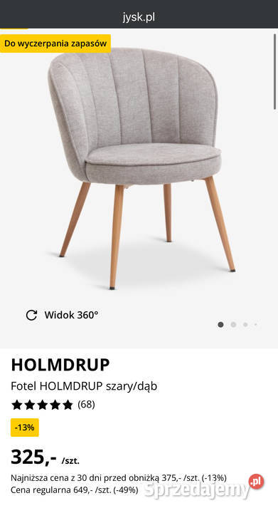 Fotel Holmdrup JYSK Pruszków