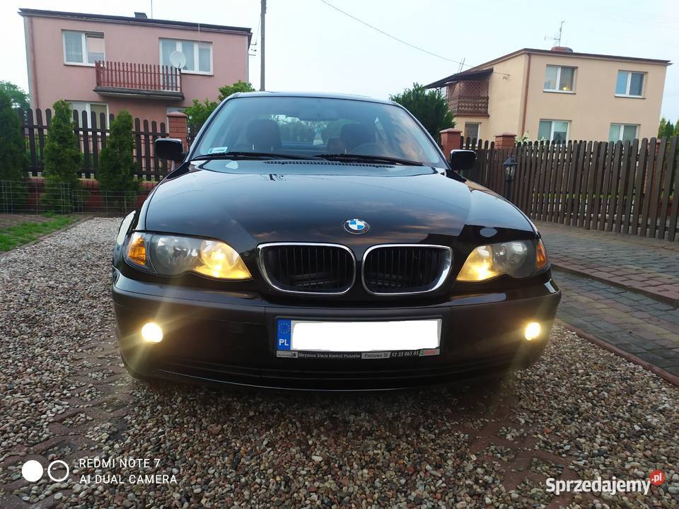BMW e46 18 Benzyna Czarny Sedan 2003r Zadbana kujawsko-pomorskie Toruń sprzedam