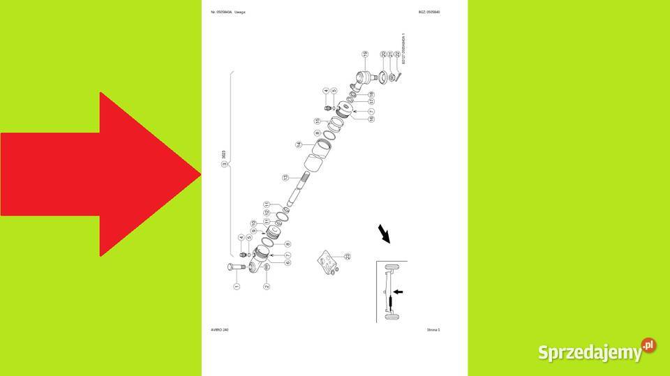 CLAAS AVERO 240 katalog części Polsku Gdańsk