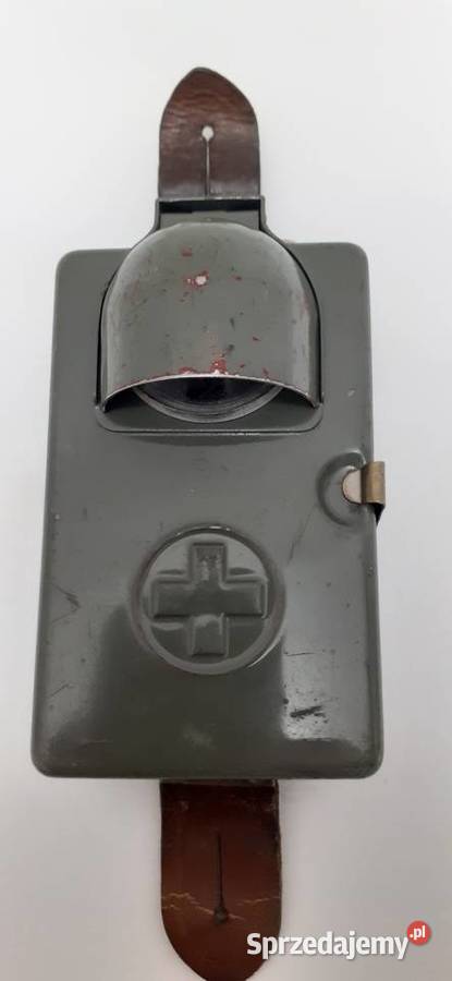 1940 r Szwajcarska Latarka Wojskowa Szkło podlaskie Białystok