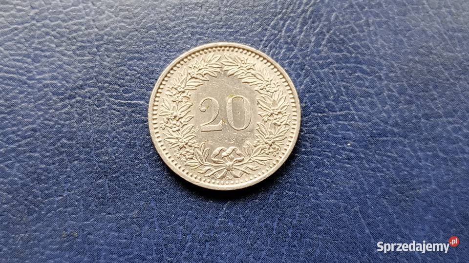 Stare monety 20 rappen 1994 Szwajcaria Lesko