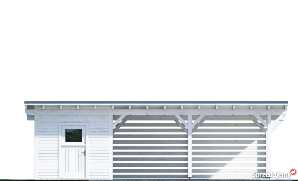 DREWNIANA JEDNOSTANOWISKOWA WIATA GARAŻOWA IDAHO Mrągowo