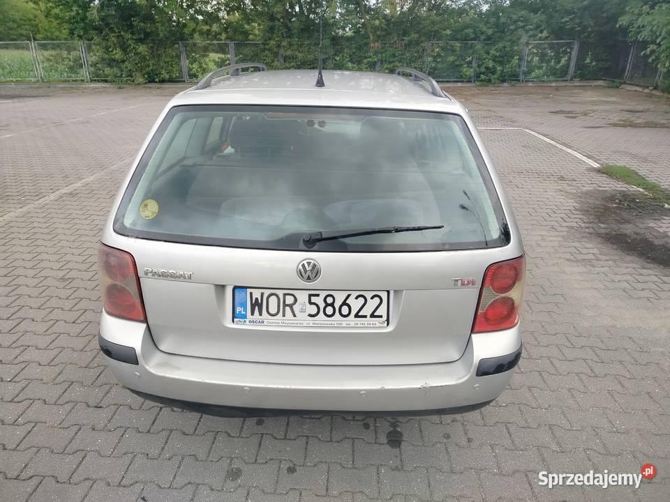 Passat B5 FL 19D 101 2002r nieuszkodzony mazowieckie Ostrów Mazowiecka