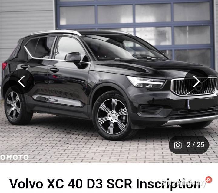 Volvo XC40 INSCRIPTION 20 D3 czerwona skóra sprowadzony Janowiec Wielkopolski