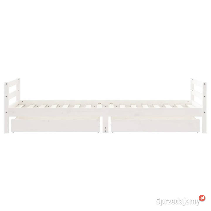 Rama łóżka dziecięcego z szufladami biała 90x200 Meble Warszawa