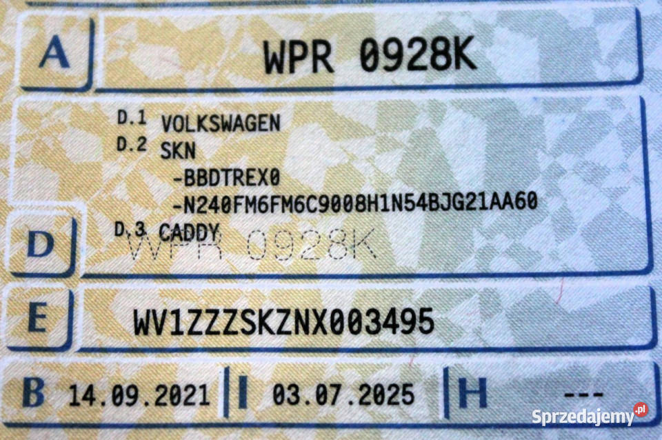 Volkswagen Caddy SalonPL FV23 Hak Lane Assist Sokołów