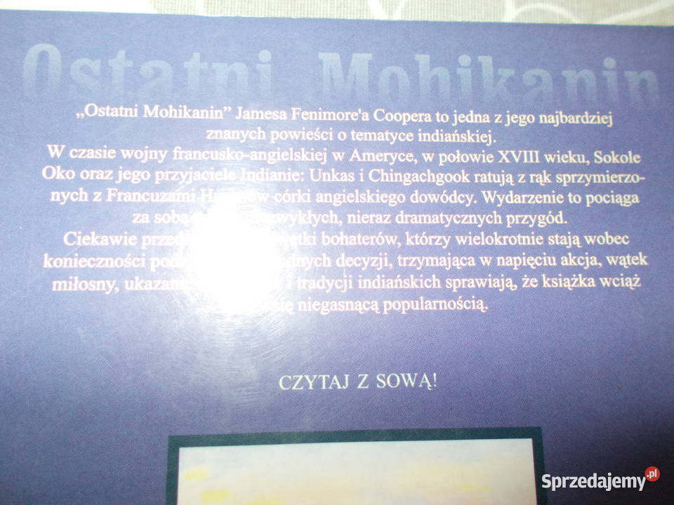 James Fenimore Cooper Ostatni Mohikanin opolskie Głubczyce