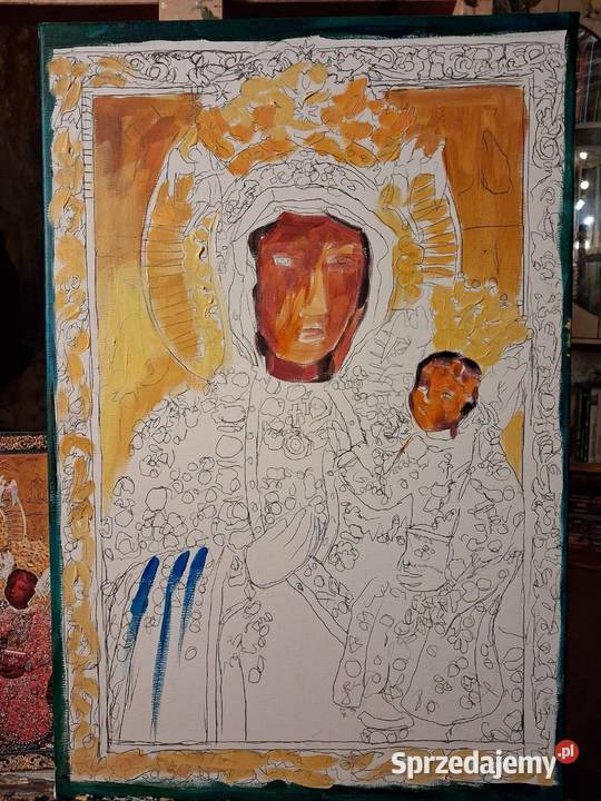 Matka Boska Częstochowska obraz olejny na Malarstwo Toruń