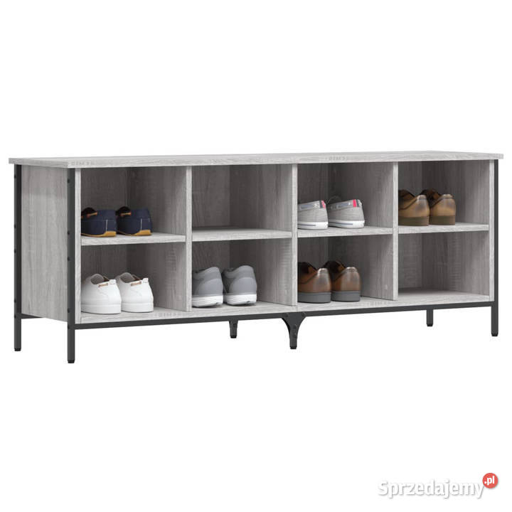 Szafka na buty szary dąb sonoma 131x35x50 mazowieckie