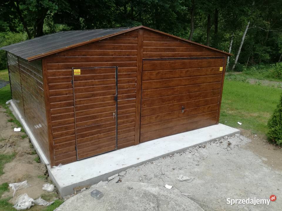 Drewnopodobny Blaszak Blaszany Garaż  Garaże Pułtusk